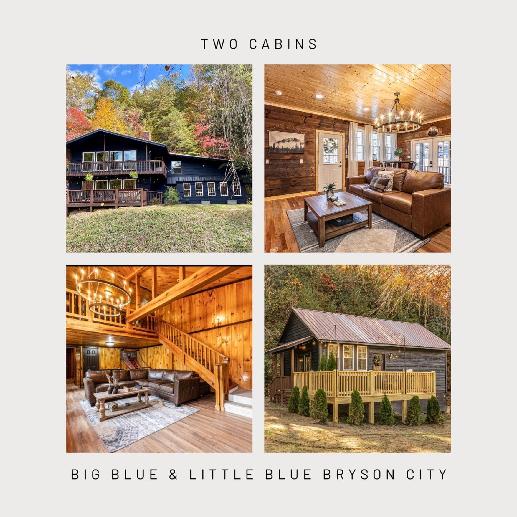 Big Blue Cabins Bryson City Extérieur photo
